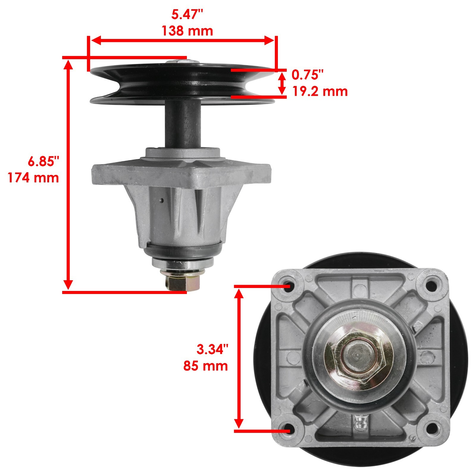 Spindle Assembly W/Bolt For MTD Cub Cadet 618-0660B 918-0660B 918-0625 618-0625 gallery