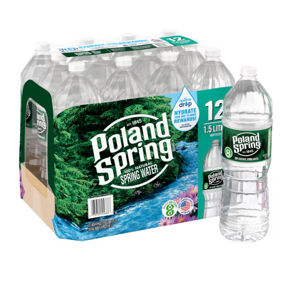 Poland Spring Natural Spring Water 1.5 Liter Bottles (12 Pack ) gallery