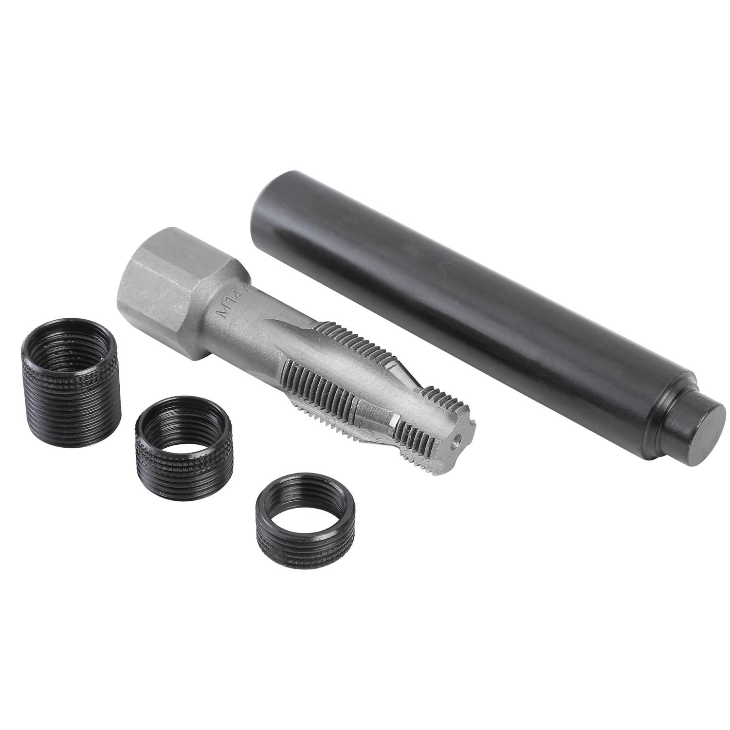 OEMTOOLS 9/16 in. Stainless Steel Non Locking Helical Thread Repair Kit M14 - 1. gallery