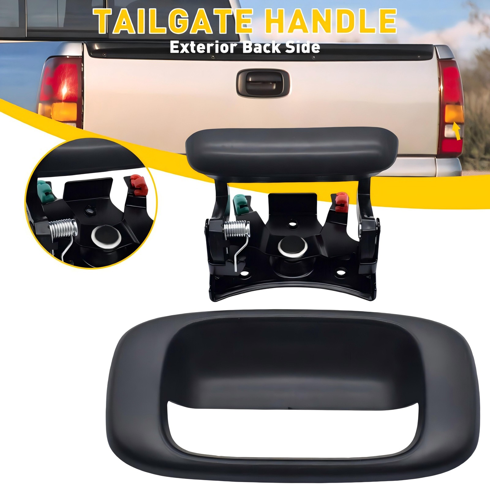 Tailgate Latch Handle&Bezel for Chevrolet Silverado 1500 GMC Sierra 1500 99-06 gallery