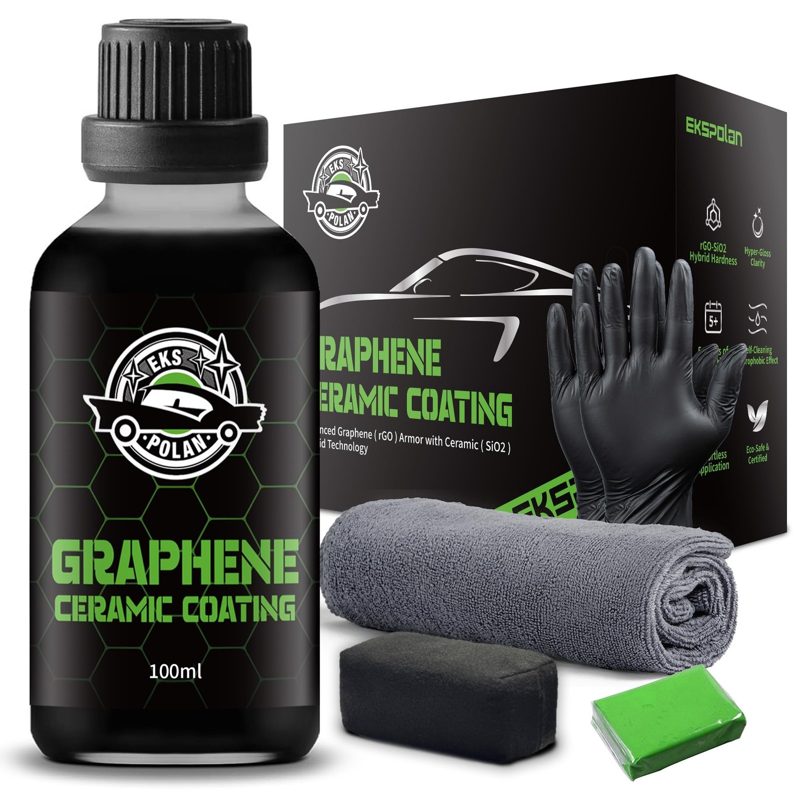 [Upgraded 100ml] UV Graphene Ceramic Coating - 10H Ceramic Coating for Cars-5... gallery