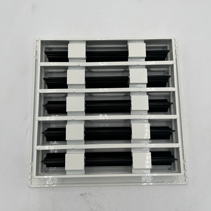 NEW!! 8" x 8" Linear 5 Slot Diffuser - White Modern Decorative AC Vent Cover gallery