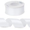 Ribbli White Double Faced Satin Ribbon,1-1/2” x Continuous 1-1/2 inch, gallery