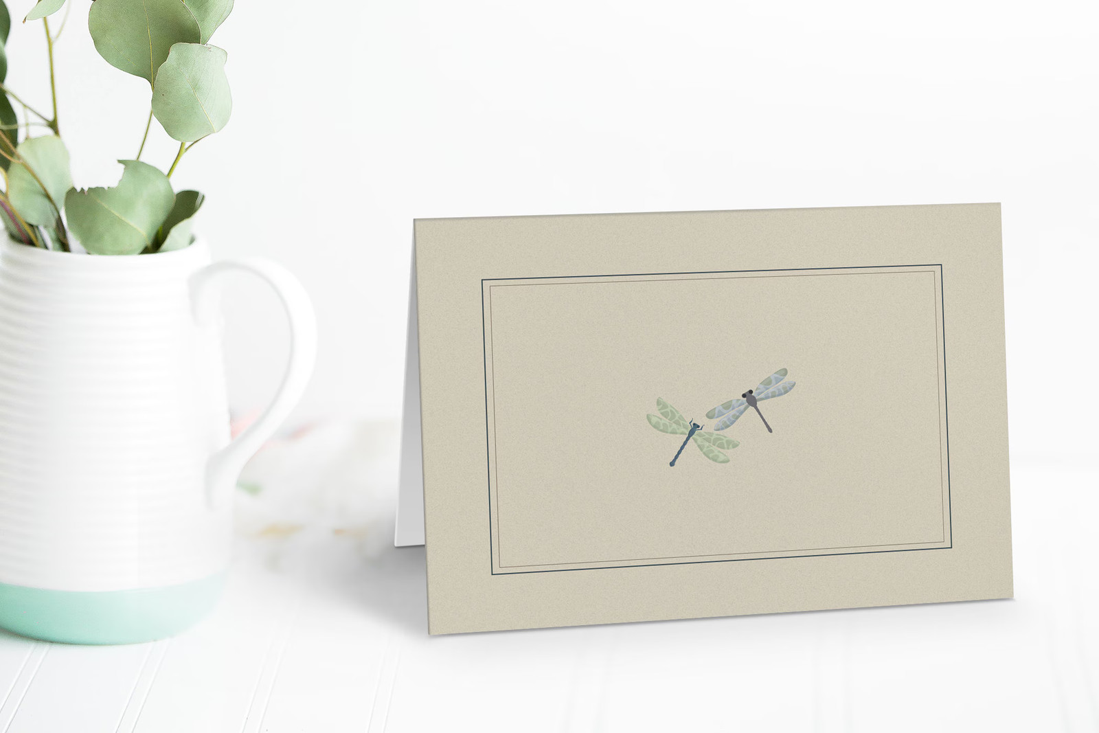 Cute Dragonfly Blank Note Card - 10 Boxed Cards - Note Card - B14433 gallery