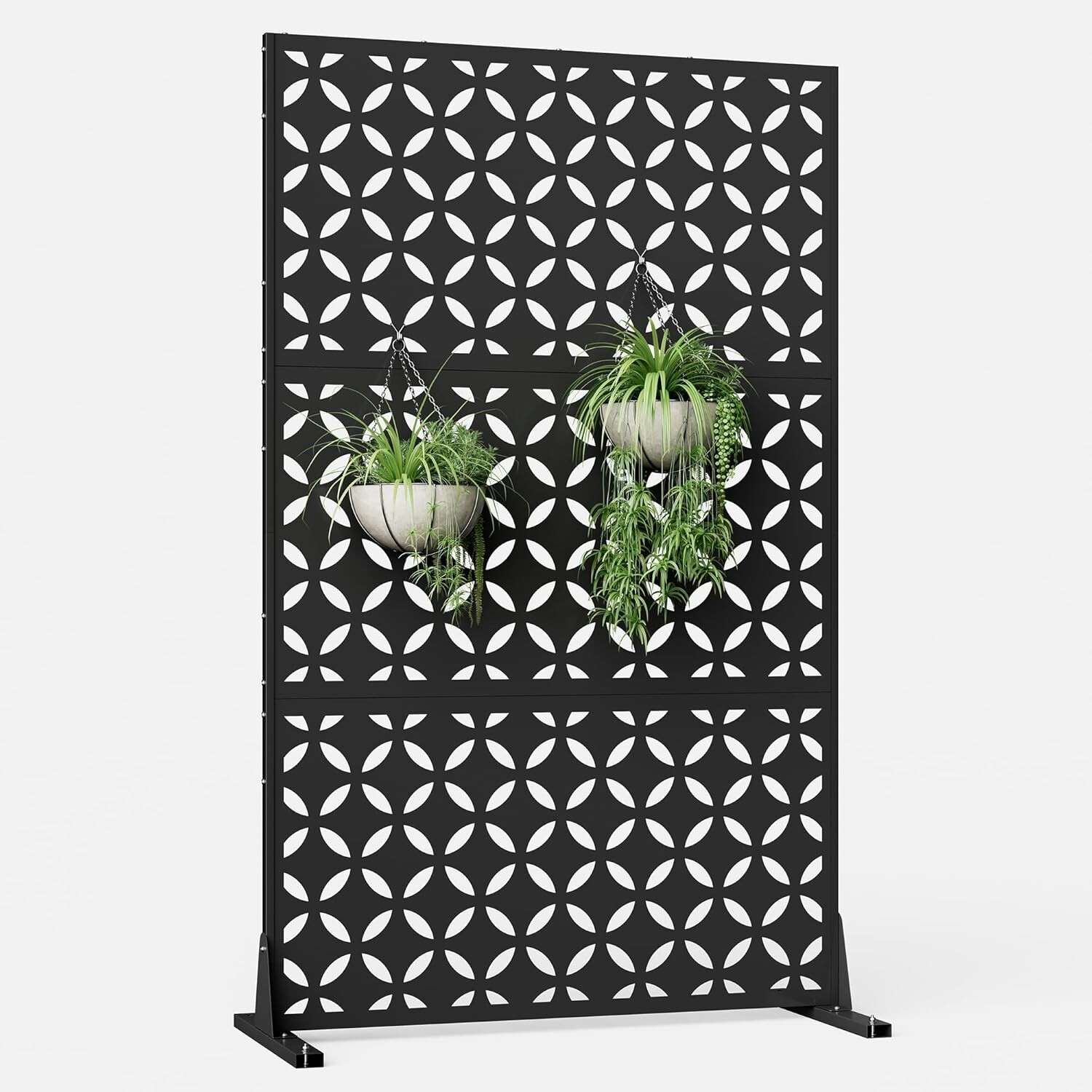 Elegro Metal Privacy Screen Four-leaf clover Decorative For Outside Deck Balcony gallery