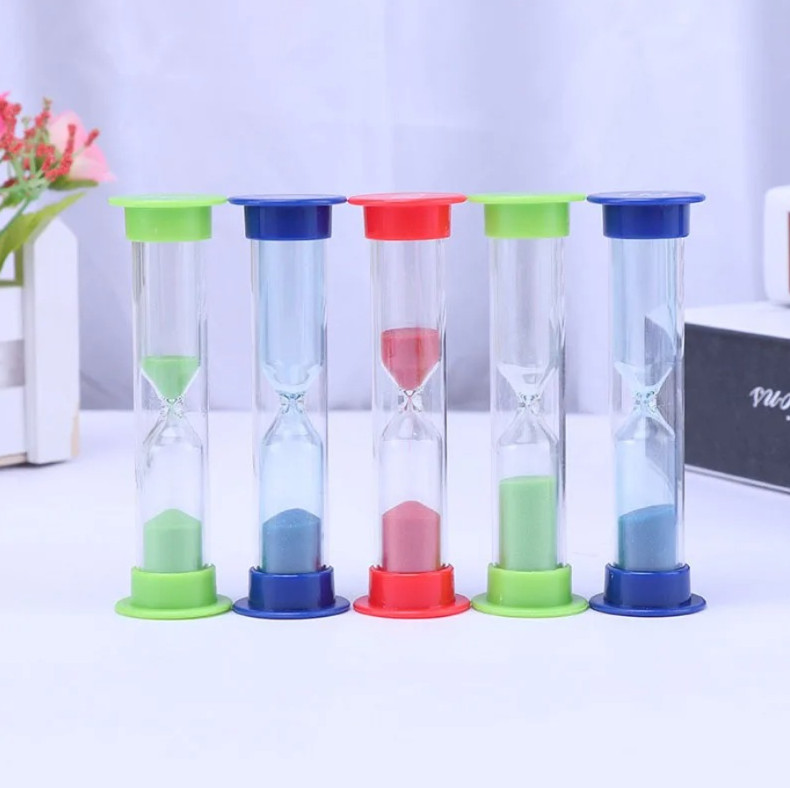 6pcs Sand Hourglass Teeth Brushing Timer for Kids – 2 Minute Sand Watch - NEW gallery