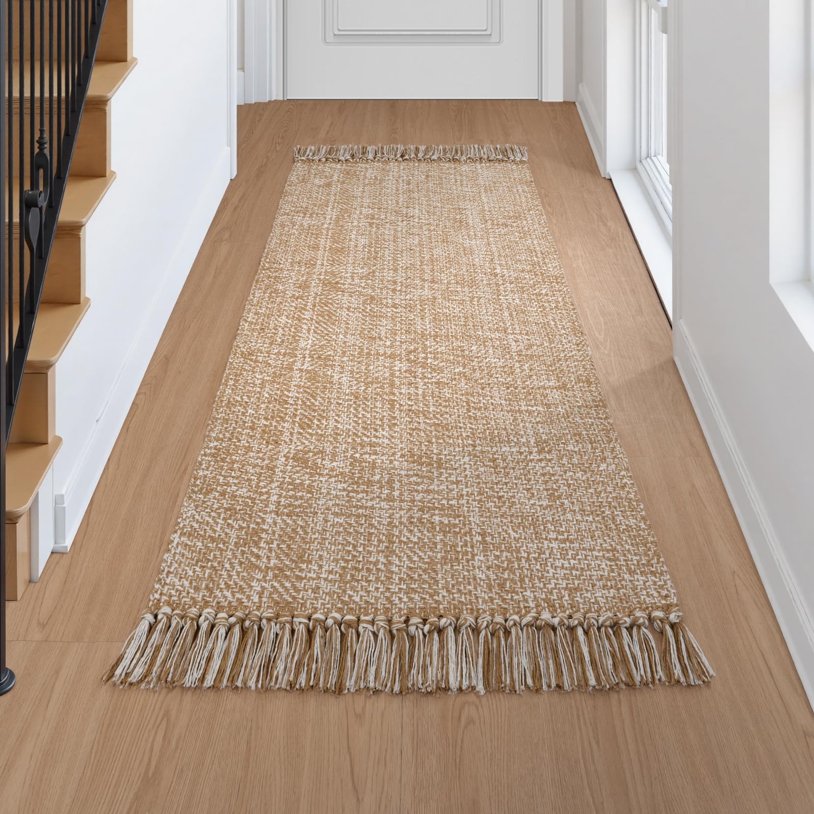 Kitchen Runner Rug, 2' x 4.3' Modern Farmhouse Washable Entryway Door Mat, Ta... gallery