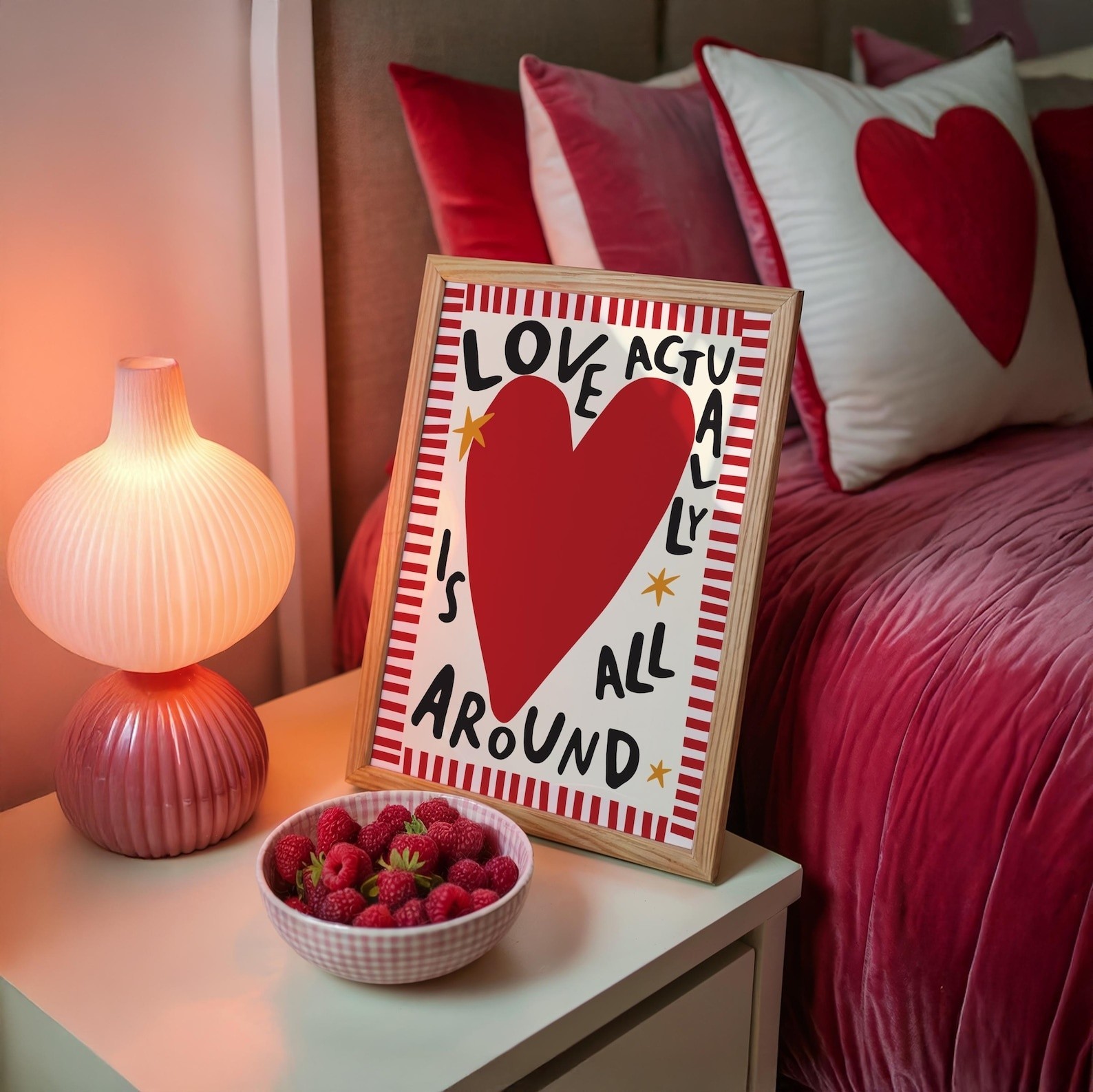 Love Typography Wall Art | Colourful Modern Quote Print gallery