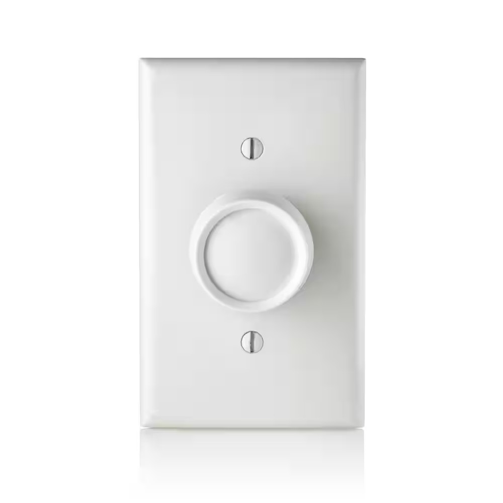 NEW Rotary Dimmer Switch for LED Halogen & Incandescent Bulbs White Easy Install gallery