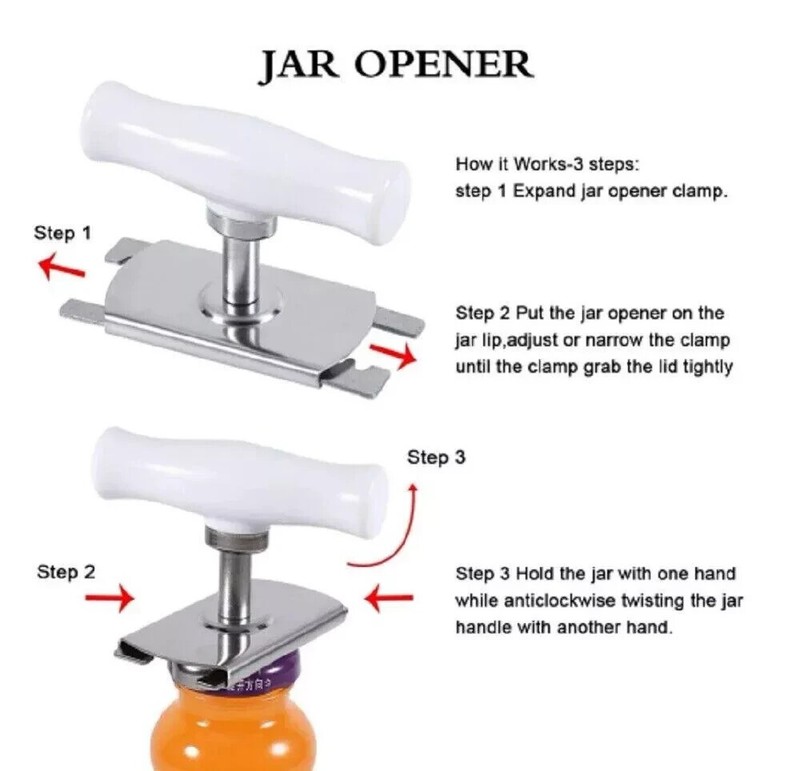 Jar Opener for Weak Hands Adjustable Effortless Arthritis Jar Opener for Senior gallery
