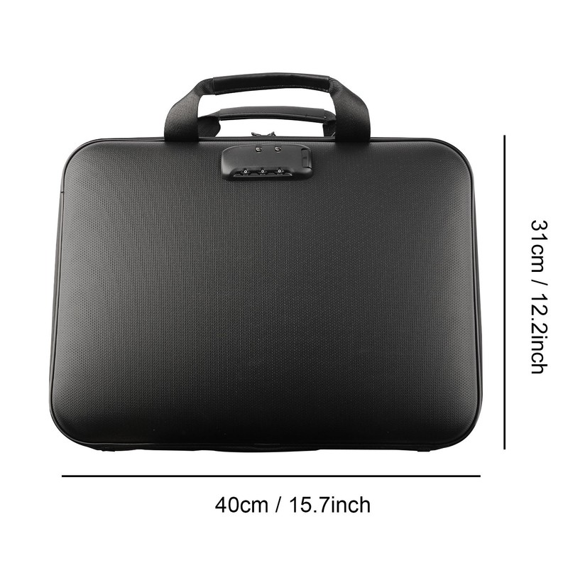 Accordion Fireproof Document Box with Lock Hard Case File Organizer Fire Safe gallery