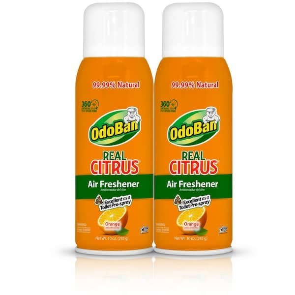 2-Pack OdoBan Real Citrus Orange Air Freshener 360 Continuous Spray, 10 Oz gallery