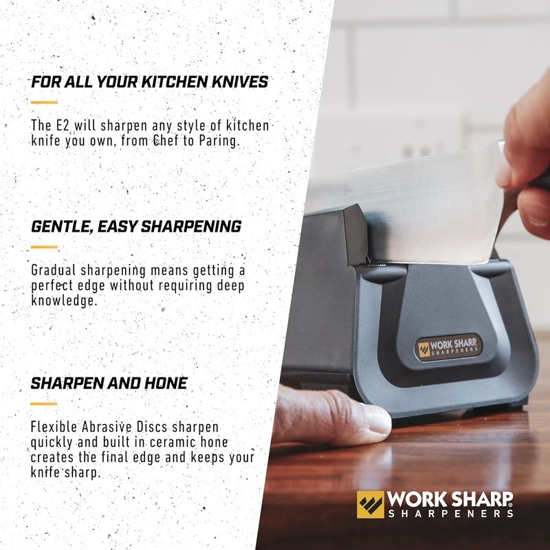 Premium Electric Knife Sharpener with Ceramic Hone - 3-Year Warranty Included gallery