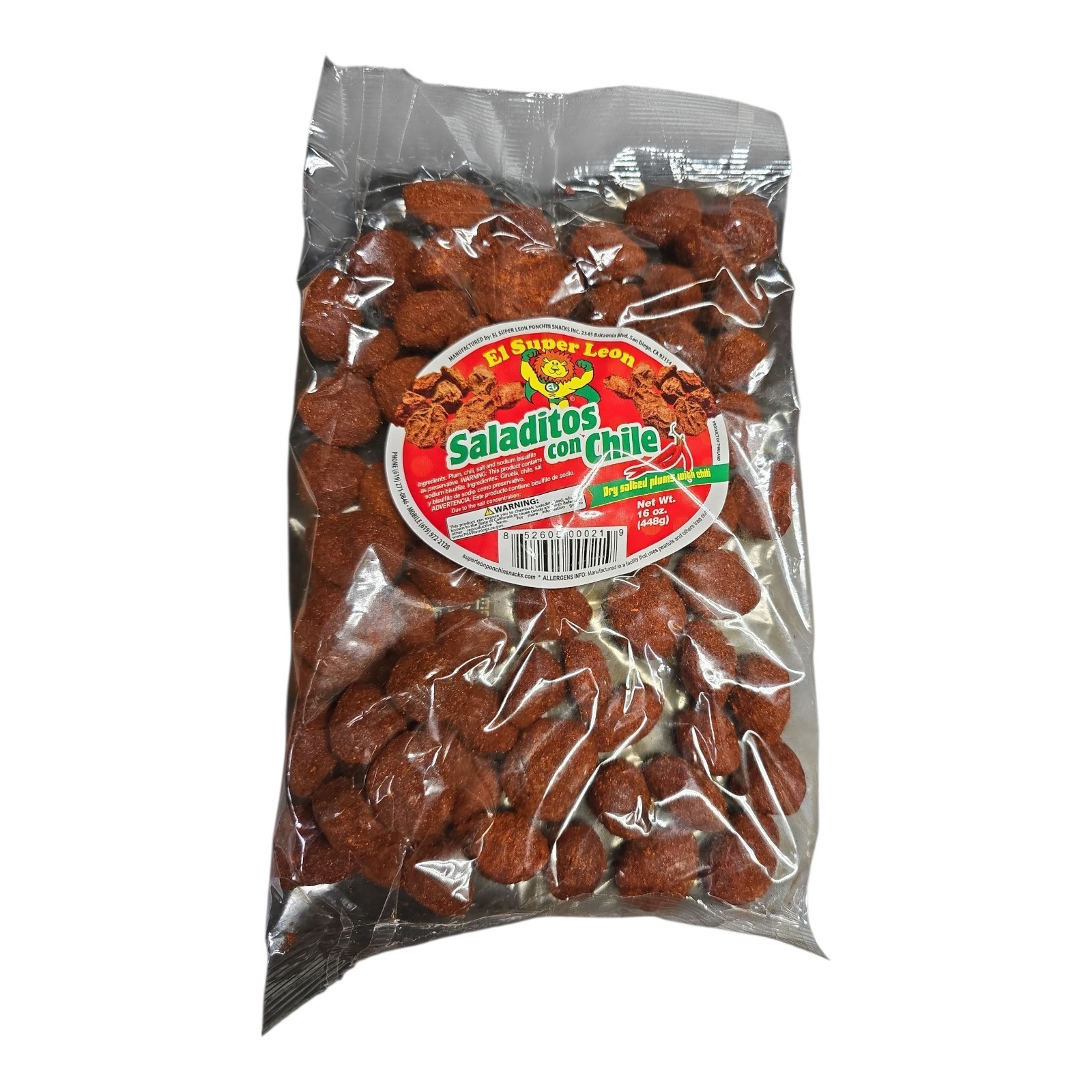 SALADITOS, Salted Chili Plum Jumbo Size 16-oz (1 Pack) Saladito Con Chile gallery