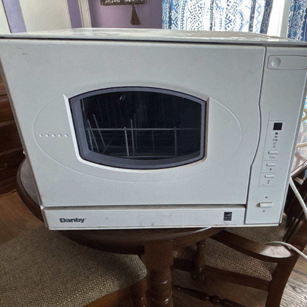 Danby DDW497W Compact Table Top Dishwasher White Stainless Steel Tub