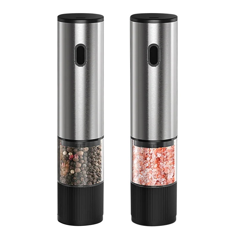 Electric Salt Pepper Grinder Rechargeable Adjustable Coarseness Mill Set gallery
