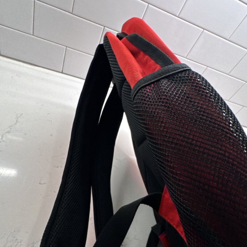 Cookies Red/Black Backpack 11-20L Zip Logo External Pockets Padded Straps 4