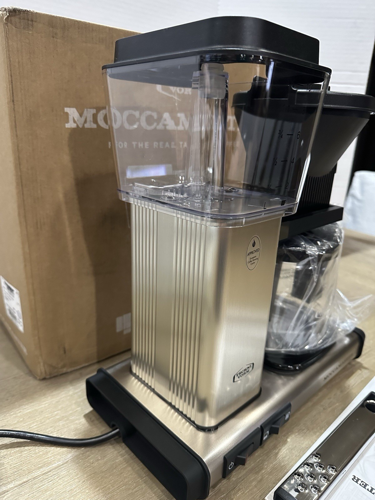 Technivorm MOCCAMASTER KBGV Coffee Maker Machine Brushed Silver IMPERFECT 53940 gallery