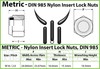Bulk Qty - Nylon Insert Lock Nuts DIN 985 Steel, Black Oxide M3 M4 M5 M6 M8 M10 gallery