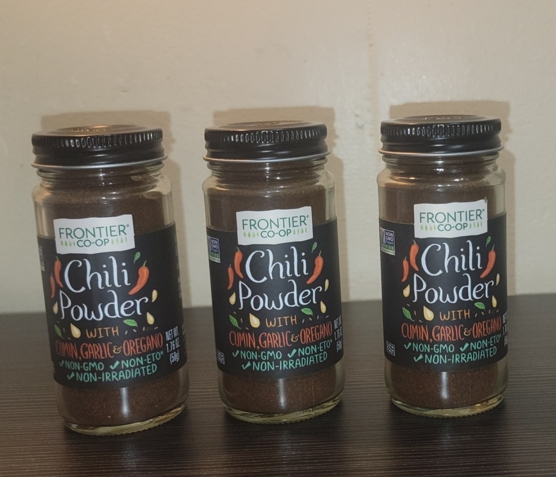 Frontier Co-Op Chili Powder w/ Cumin Garlic & Oregano 1.76oz – 3 Pack – New gallery