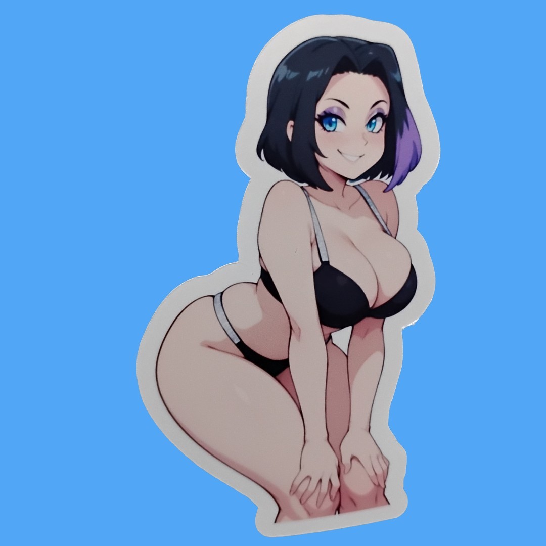 Anime Waifu Decal Sticker, Multiple Sizes Available gallery