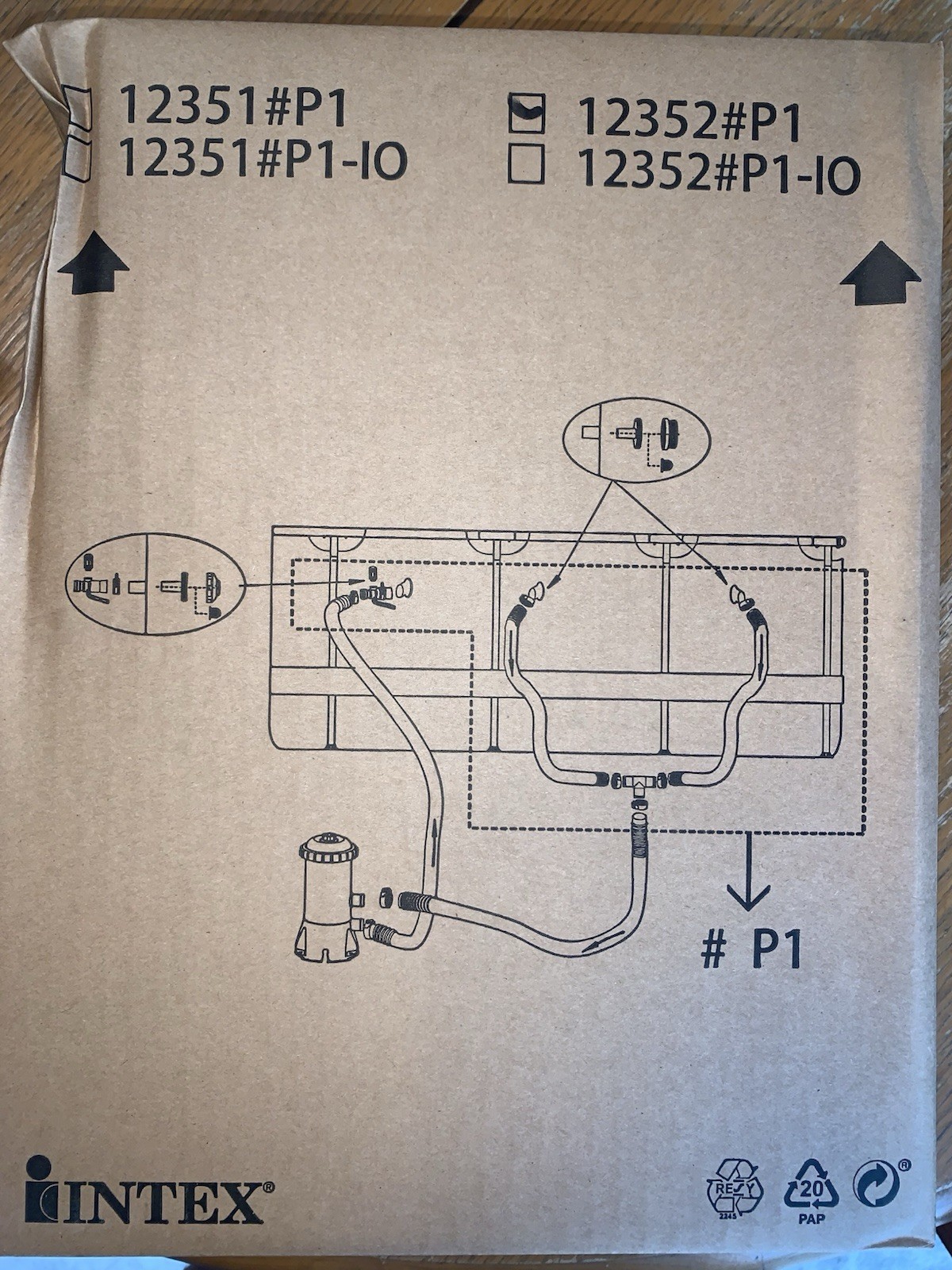 Intex 12352 #P1 Accessory Kit Hoses and Attachments And User Manual NEW gallery