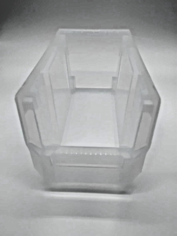 Transparent Plastic Stackable Storage Bins 10.9x5.5x5.1" Organizer, Clear, VEVOR gallery