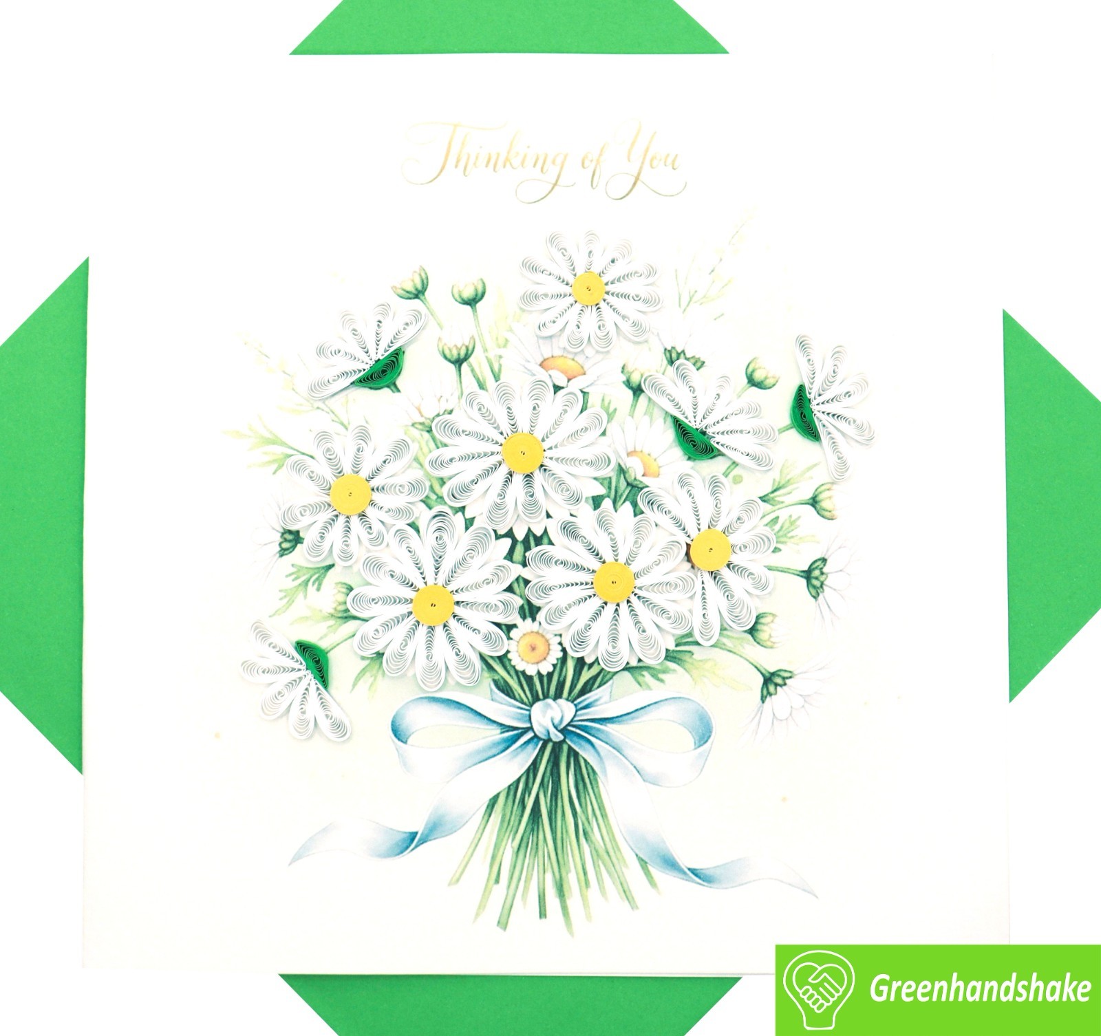 Daisies for You Quilling Greeting Card - Unique Dedicated Handmade Art gallery