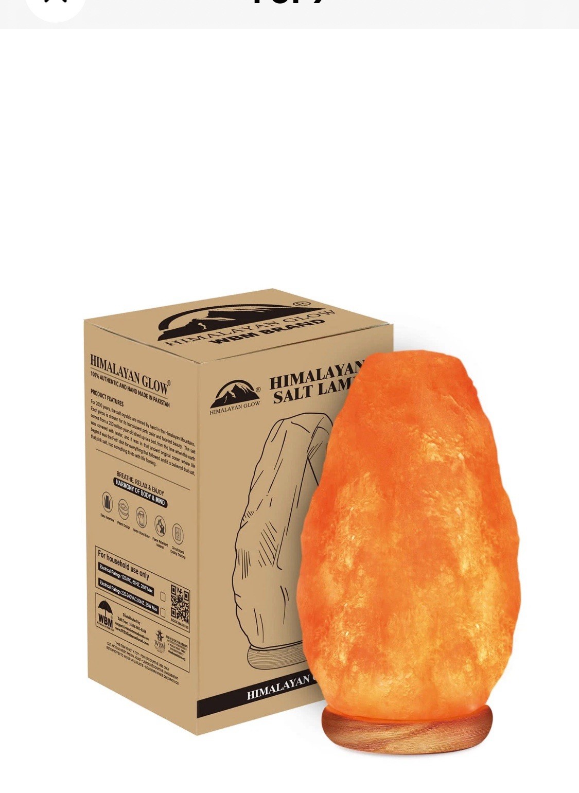 Salt Lamp with Dimmer Switch 5-7 lbs gallery