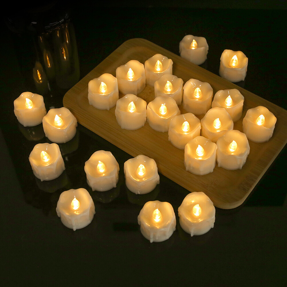12PCS Flameless LED Candle Tea Lights Flicker w/ Remote Control Battery Operated gallery