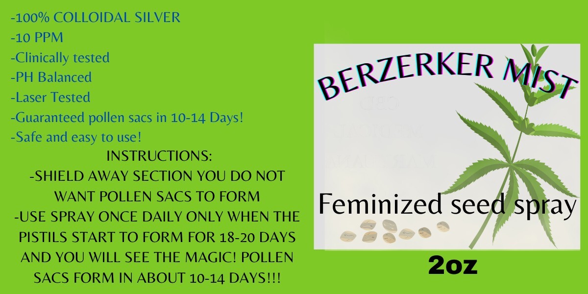 100% colloidal silver, feminized seed spray, 2oz amber spray bottle gallery