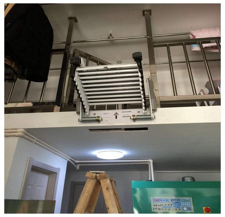 Open Box Narrow Wall Mounted Attic Loft Ladder Wall Loft Folding Ladder gallery