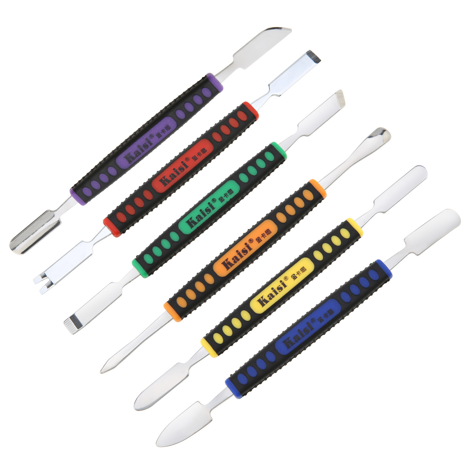 6Pcs Dual Ends Metal Spudger Set Crowbar Watch Phone Prying Opening Repair Tool gallery