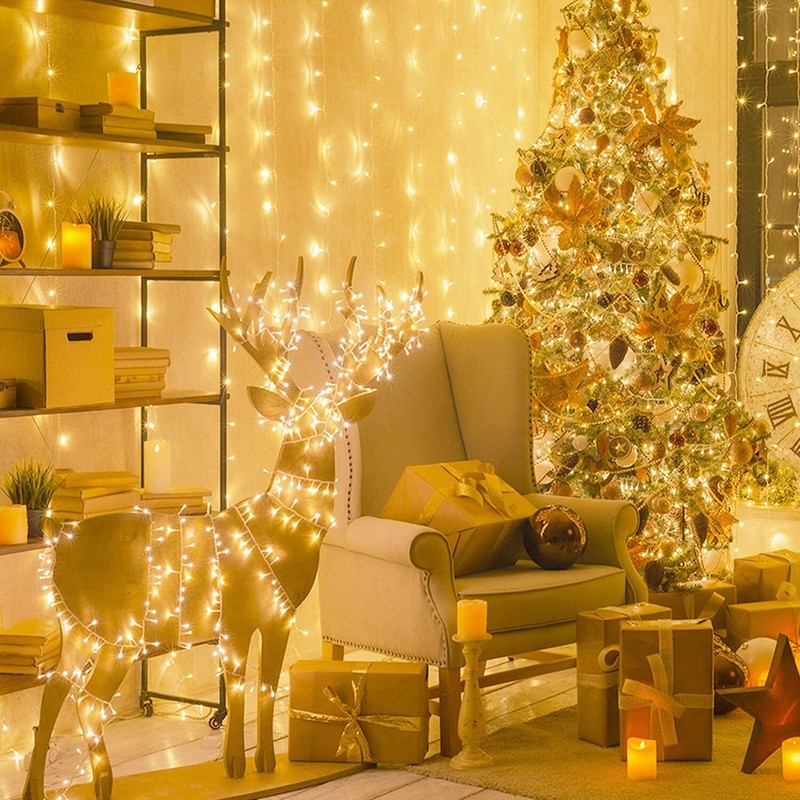 100 LED Fairy Lights Plug in String Light Outdoor 8 Mode Christmas Party Wedding gallery