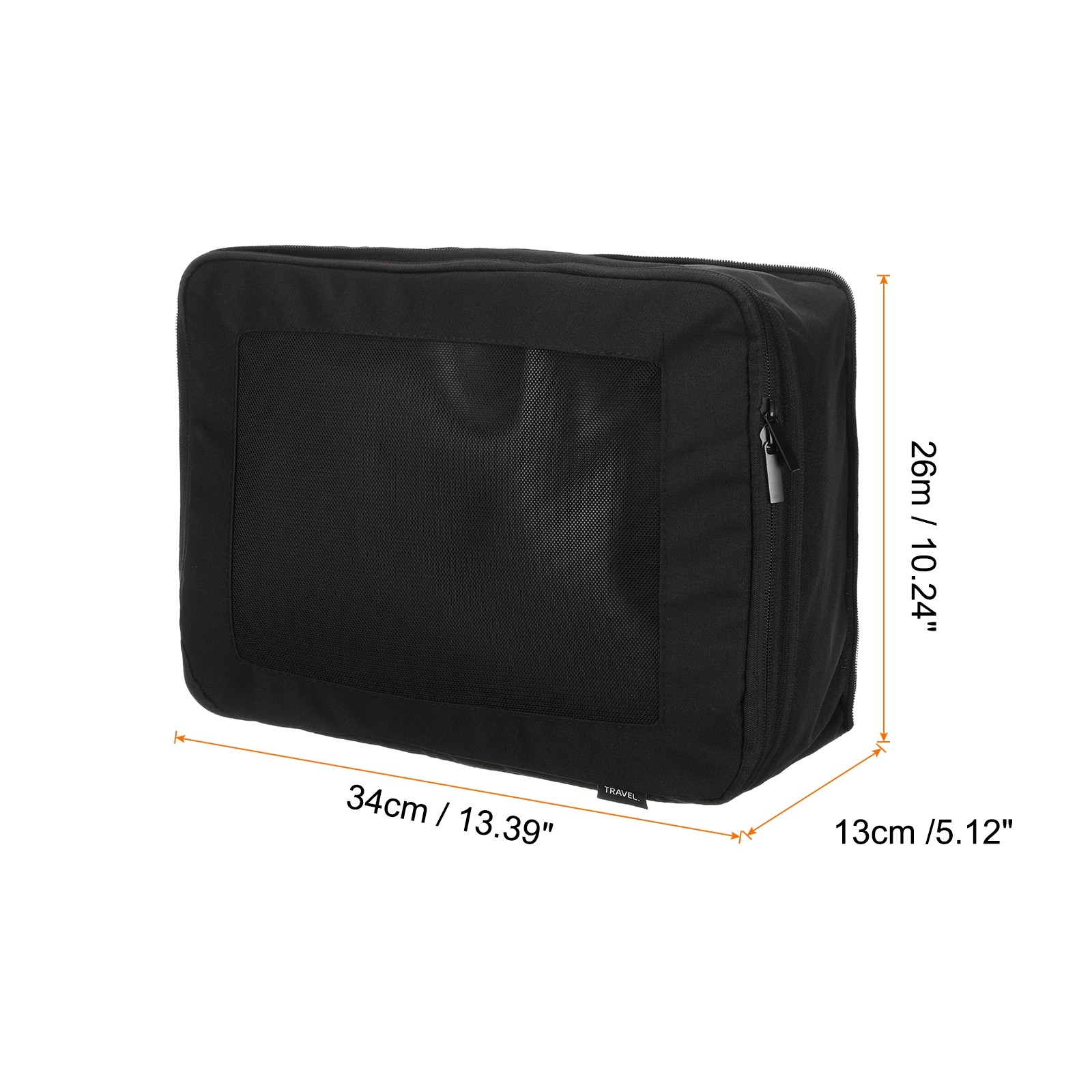 Compression Packing Cube 34x26x13cm Travel Luggage Organizers Bag Black gallery
