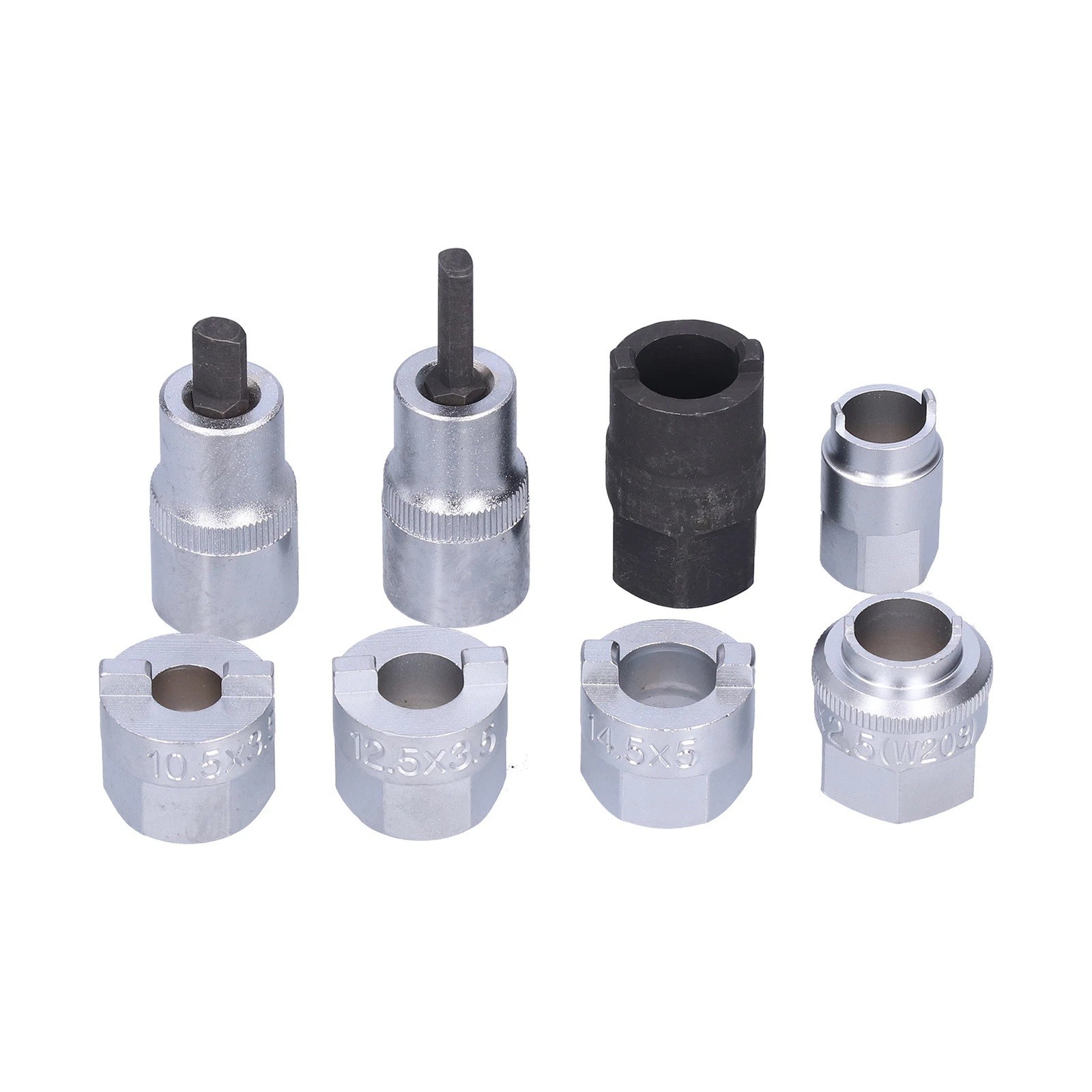 8pc Strut Nut Tool Set 10.5, 12.5, 14.5mm Damper Shaft Holding Audi VW Mercedes gallery