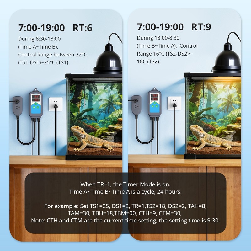 Bluetooth Thermostat Temperature Controller Heating Cooling Incubator Greenhouse gallery