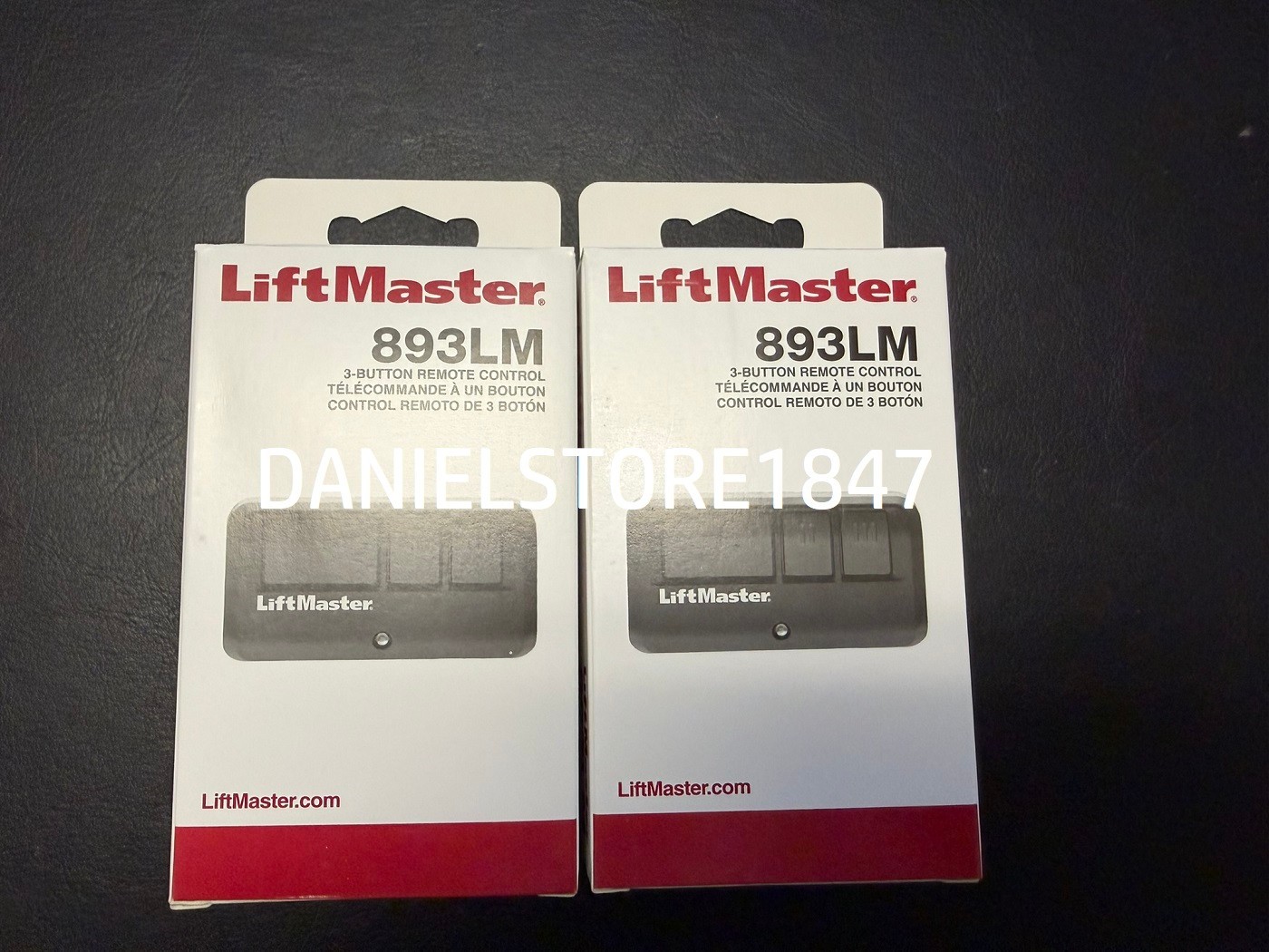 2 Pack 893LM 3 Button LiftMaster Visor Remote Control Garage Door Opener gallery