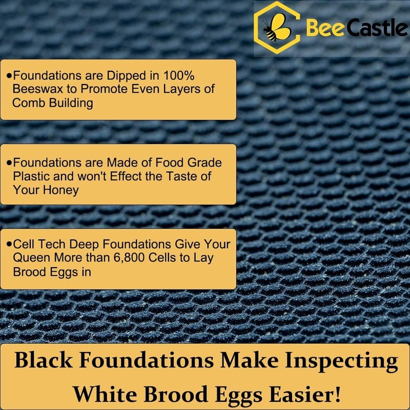 BeeCastle 10 Frame Beehive ( 2 Deep Brood Bee Boxes & 1 Medium Super Bee Box) gallery