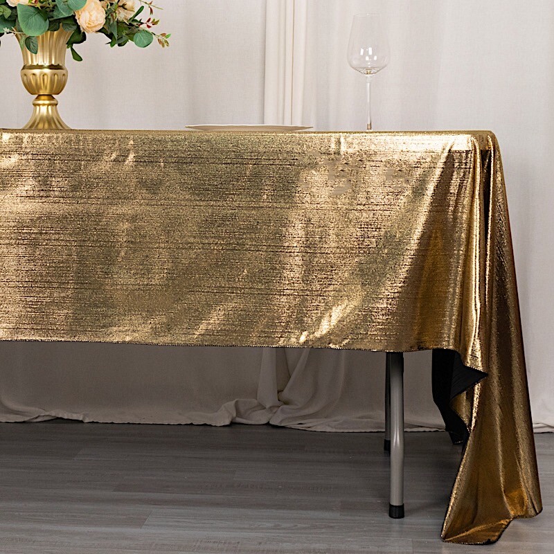60x126 in Sequin Dots Polyester Rectangle TABLECLOTH Party Events Decorations gallery
