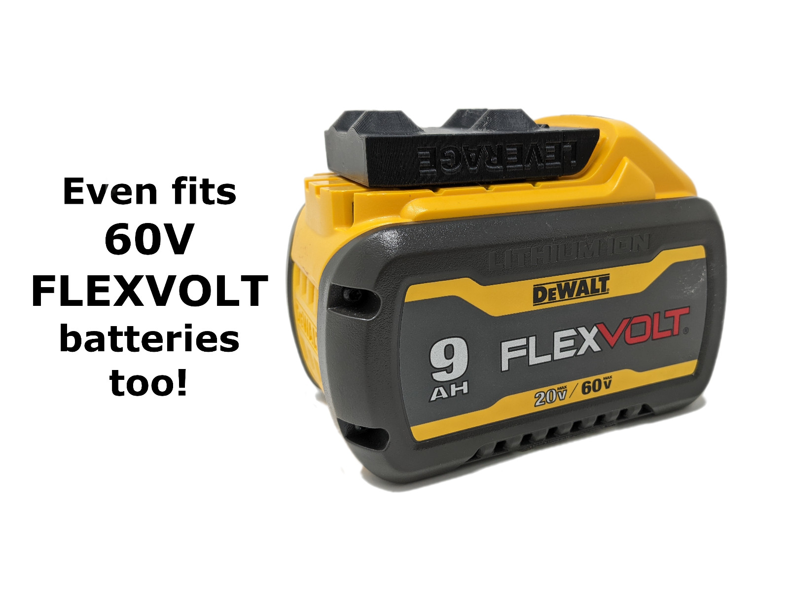 BEST FIT! 6 Pack: DeWALT 20V 60V Battery Mounts / Hangers / Holders MADE IN USA gallery