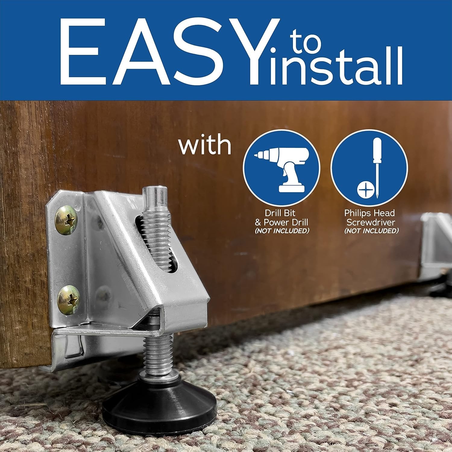 Heavy Duty Adjustable Leveling Feet Ideal for Desks, Tables, Shelving Units gallery