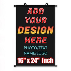Custom Canvas Scroll Poster Personalized Customize Print Decor Wall 16 x24 inch