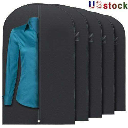 1-5Pcs 40" Garment Dustproof Cover Suit Coat Dress Hanging Storage Bag Protector gallery