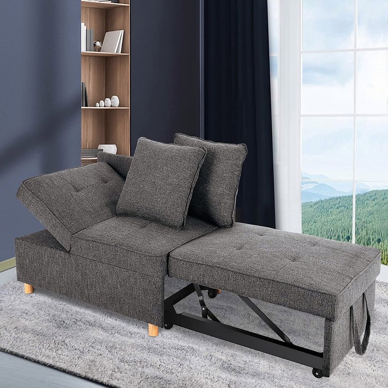 71" Convertible Small Couch w/Pull Out Bed,Loveseat Sleeper Sofa for Living Room gallery