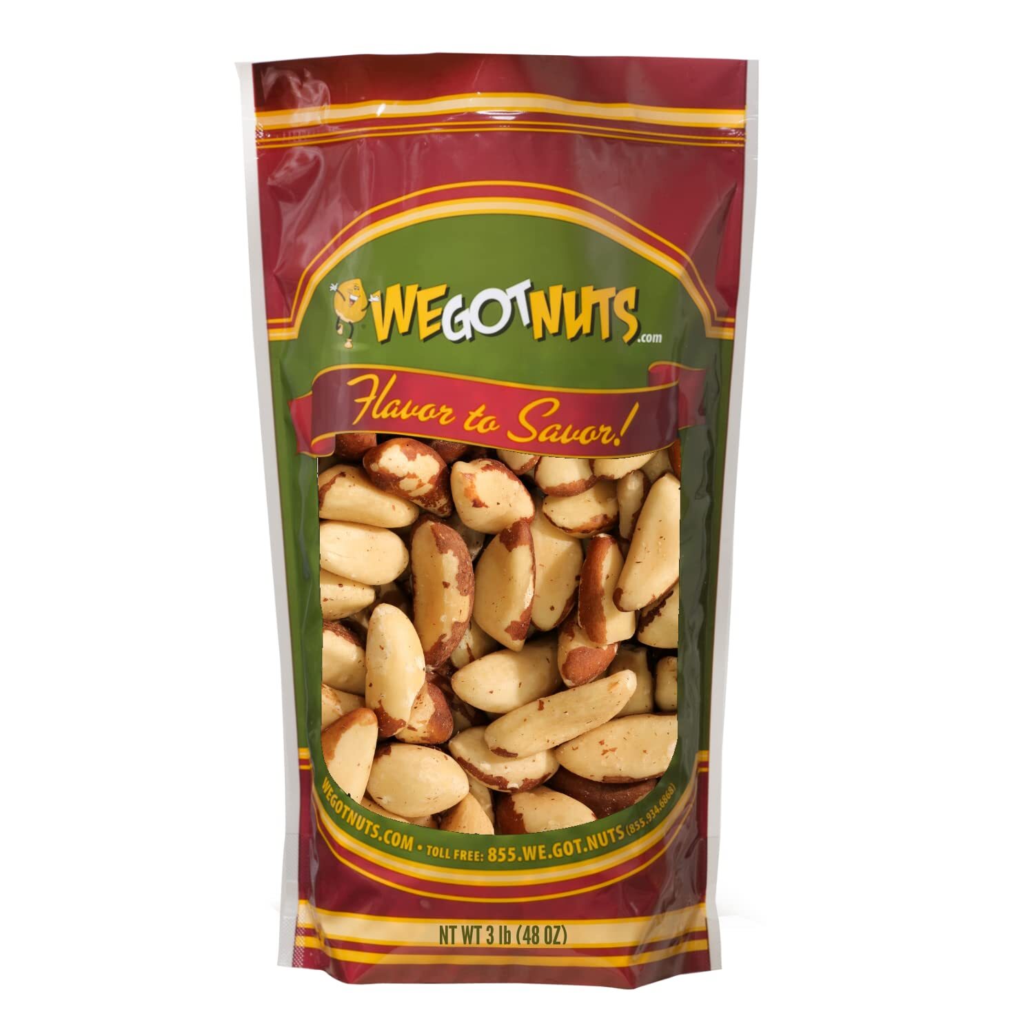 Raw Brazil Nuts 3 LB Natural Unsalted Shelled No Preservatives Kosher Certif... gallery