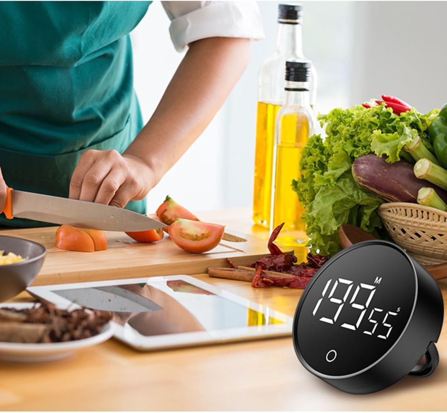 Digital Kitchen Timer Large LED Display 199 Min Countdown Temporizador Magnético gallery