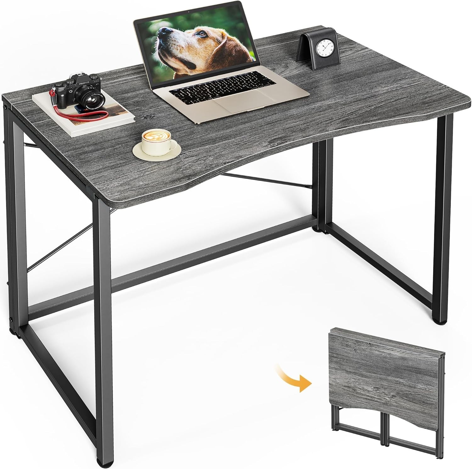 Folding Desk Small Spaces 31.5 Inch Foldable Computer Table Home Office Study gallery