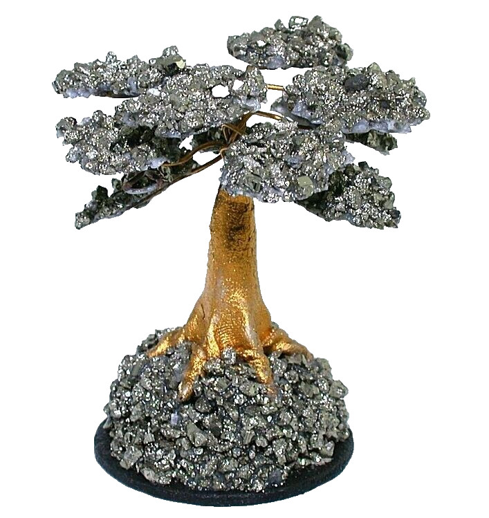 Small Petite 2 1/2 x 2 1/5 Inch Peruvian Pyrite Gem Tree SGT1/13125 gallery