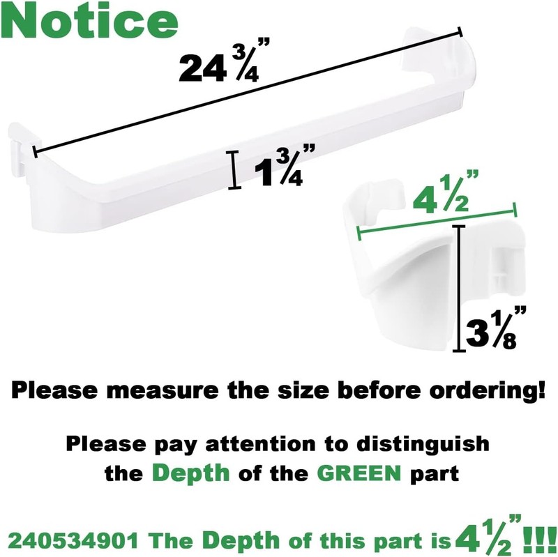 240534901 RefrigeratorDoor Shelf Replacement ForKenmore 25374818408 25371879401 gallery